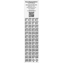 Wound Guide Map Marker, 1-50 (pack of 100)