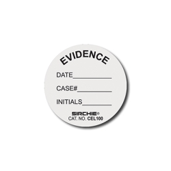 Circular Evidence Labels (1 3/8 inch Diameter)