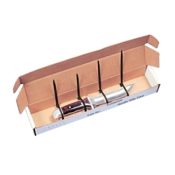 Use Sirchie No. ET100 Evidence Ties to secure knife inside box