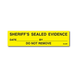 SHERIFFS SEALED EVIDENCE Labels