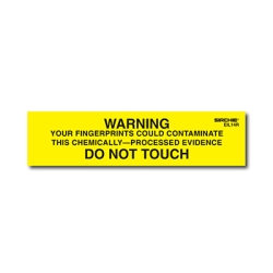 WARNING-DO NOT TOUCH Labels 1 inch x 4 inch (Roll of 250)