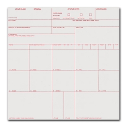 Criminal Record Cards, pack of 100