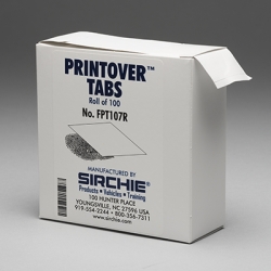 PRINTOVER Tabs Roll of 100 each