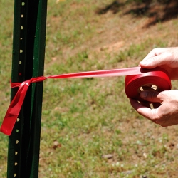 Red Crime Scene Flagging Tape 1 3/16 inch x 300 ft