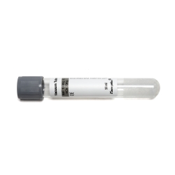 Gray Top 10 ml Blood Collection Tube, 100 each