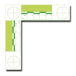 Fluorescent Green Forensic Metric Scale
