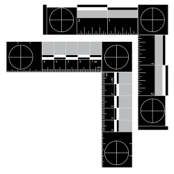 Metal Forensic Scale (two-sided English/Metric)
