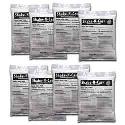 Shake-n-Cast Blue Hardcore Dental Stone Kit Set of 8