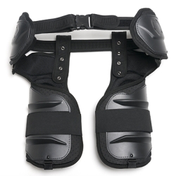 Adjustable hip and thigh protection, incorporated duty belt