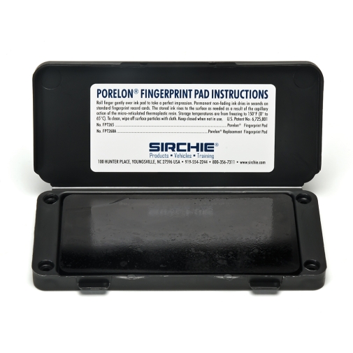 Fingerprint Ink Pad - Law Enforcement Dark Inkless Fingerprint Ink