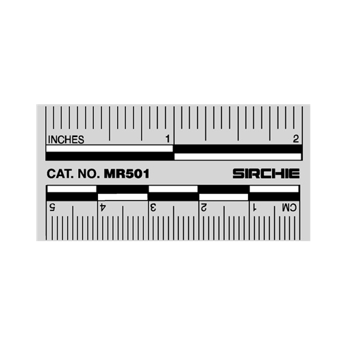 6 inch White Photo Evidence Scales, Forensic Measurement, Forensic  Supplies