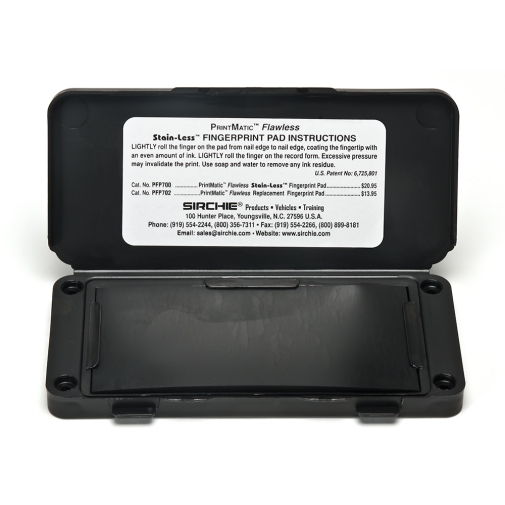 PRINTMATIC Flawless Ink Pad Ink Pads Forensic Supplies Sirchie