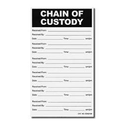 Chain of Custody Labels