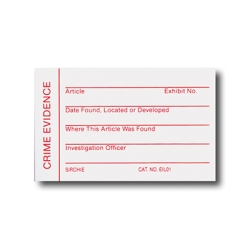 Evidence Identification Labels, 100 each