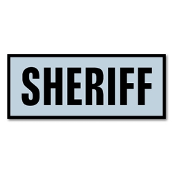 TacCommander Reflective Name Plate, SHERIFF