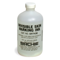 Fluorescent Invisible Skin Marking Ink (Pass In-Pass Out) 16 oz