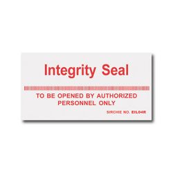 SIRCHSEAL Integrity Seal Labels roll of 100