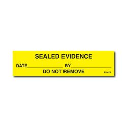 SEALED EVIDENCE Labels