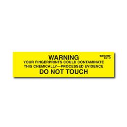 WARNING-DO NOT TOUCH Labels 1 inch x 4 inch (Roll of 250)