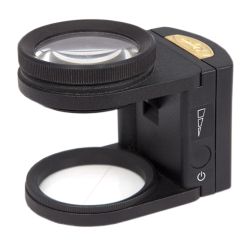 Dactyloscopic 5X Fingerprint Magnifier with LED Light and Henry Disc