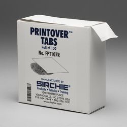 PRINTOVER Tabs Roll of 100 each