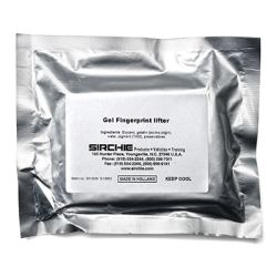 Black Rubber/GEL Fingerprint Lifters 3 inch x 4 inch (12 each)