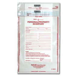 Personal Property Inventory Bag 9 inch x 12 inch (100 each)