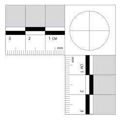 Adhesive Back Forensic Scale