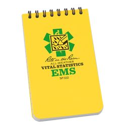All-Weather Vital Signs (EMS) Notebook, 3 x 5