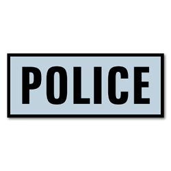 TacCommander Reflective Name Plate, POLICE