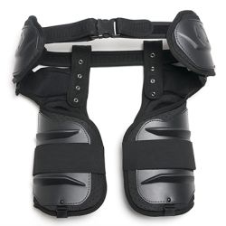 Adjustable hip and thigh protection, incorporated duty belt